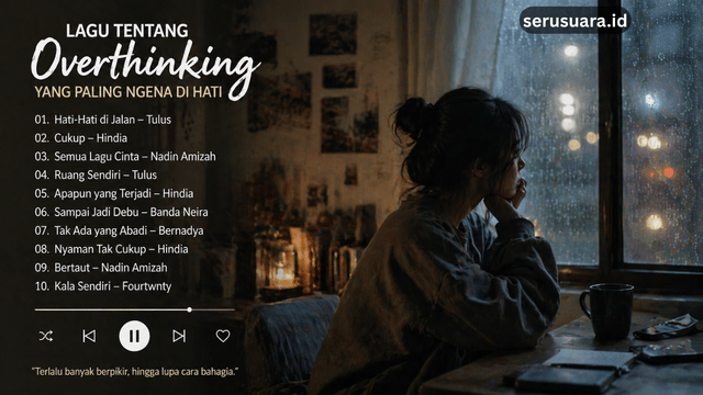 Lagu Tentang Overthinking yang Paling Ngena di Hati