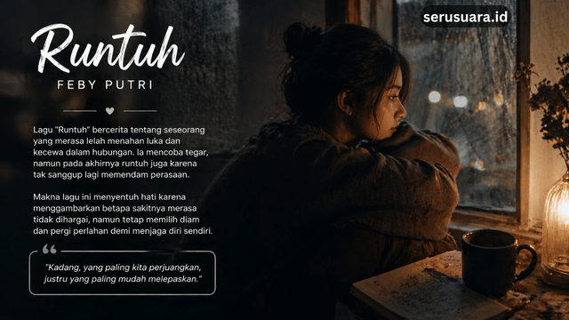 Makna Lagu Runtuh Feby Putri yang Menyentuh Hati